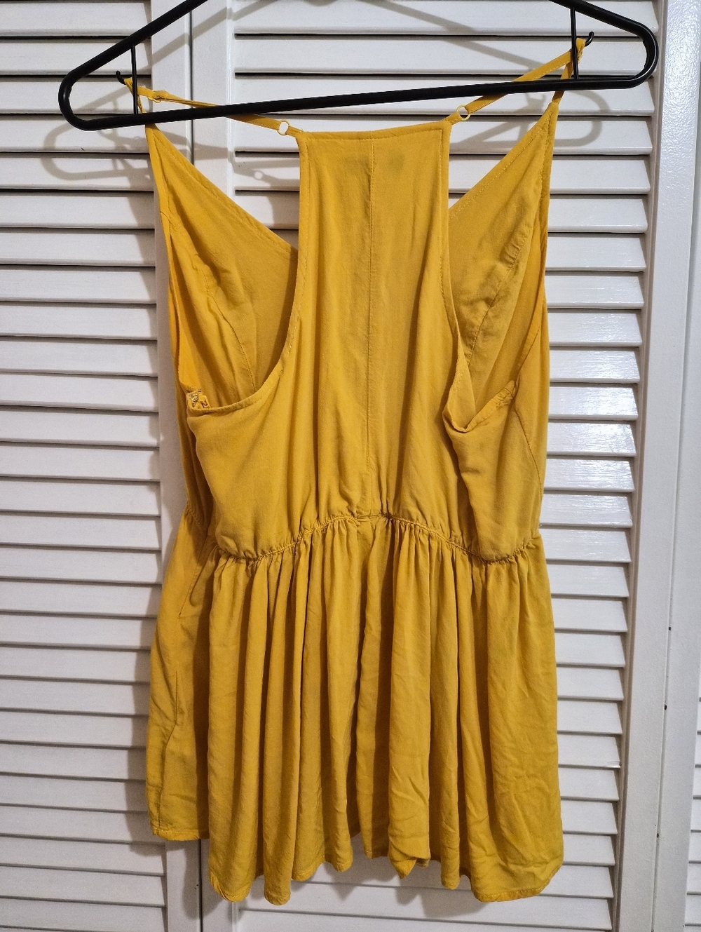 Express Mustard Yellow Spaghetti-Strap Swing Cami - Picture 3 of 4
